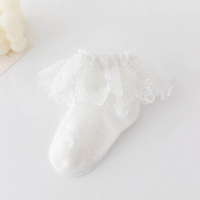 Mới Tất Lưới Phối Ren Kiểu Công Chúa Thời Trang Mùa Hè Cho Bé Gái