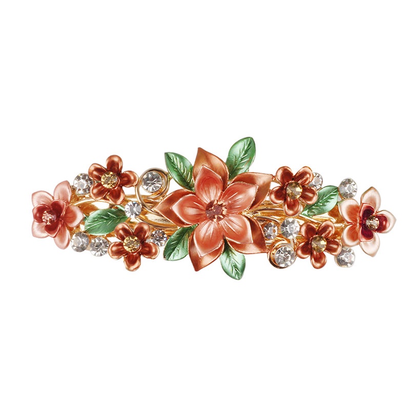 Kẹp Tóc Hình Hoa Bằng Hợp Kim