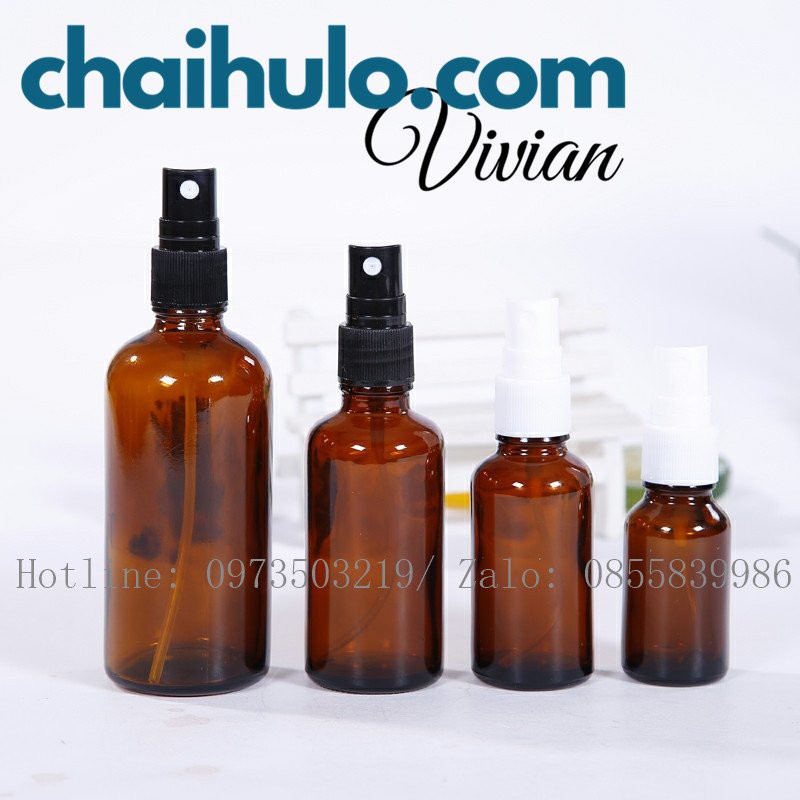 100ml - Chai xịt phun sương, chai thủy tinh dày đẹp, chất lượng cao - HÀNG CÓ SẴN