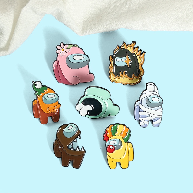 Ghim Cài Áo Hợp Kim Tráng Men Hình Nhân Vật Hoạt Hình Sáng Tạo