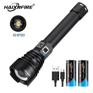 Đèn Pin Haixnfire H34 XHP90 LED Siêu Sáng Sạc USB 18650 26650