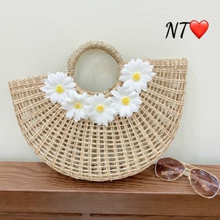 Túi cói vầng trăng hoa cúc họa mi