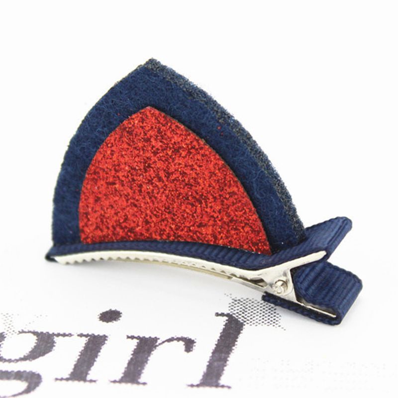 Set 2 Kẹp Tóc Tai Mèo Bằng Kim Loại Dễ Thương Cho Bé Gái