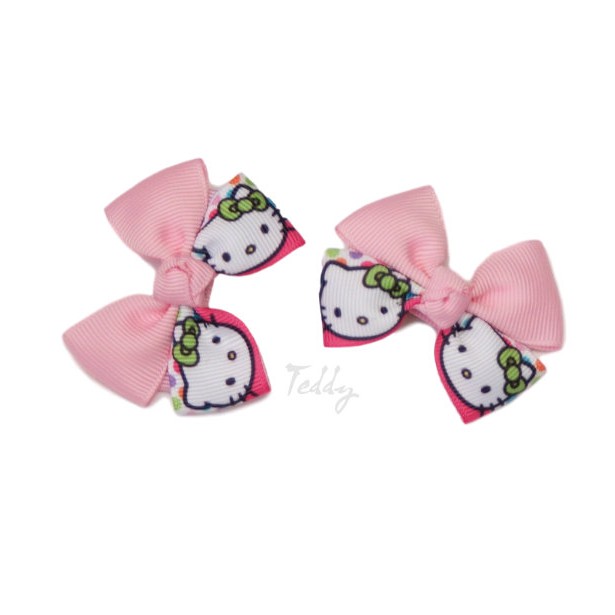 Cặp tóc, kẹp tóc mái nơ mèo Kitty cho bé gái
