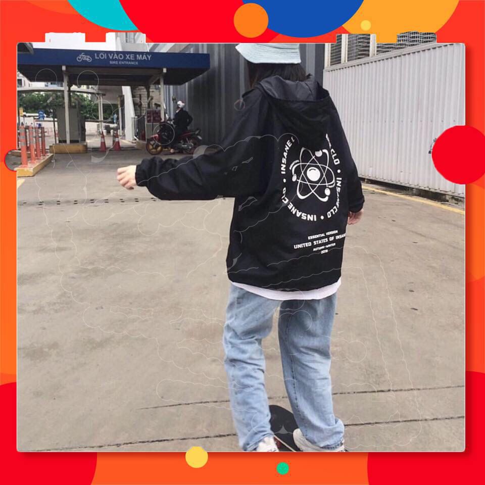 Áo Khoác Dù In Biểu Tượng Insane-Clo Siêu Hót
