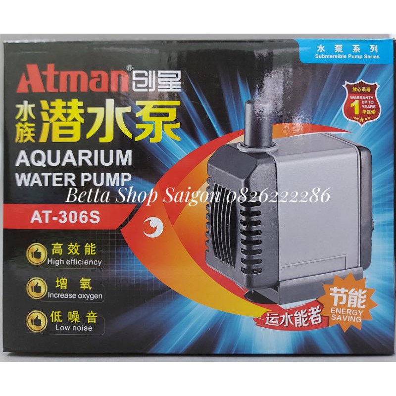 Máy bơm lọc nước hồ cá cảnh ATMAN AT-306S 27W