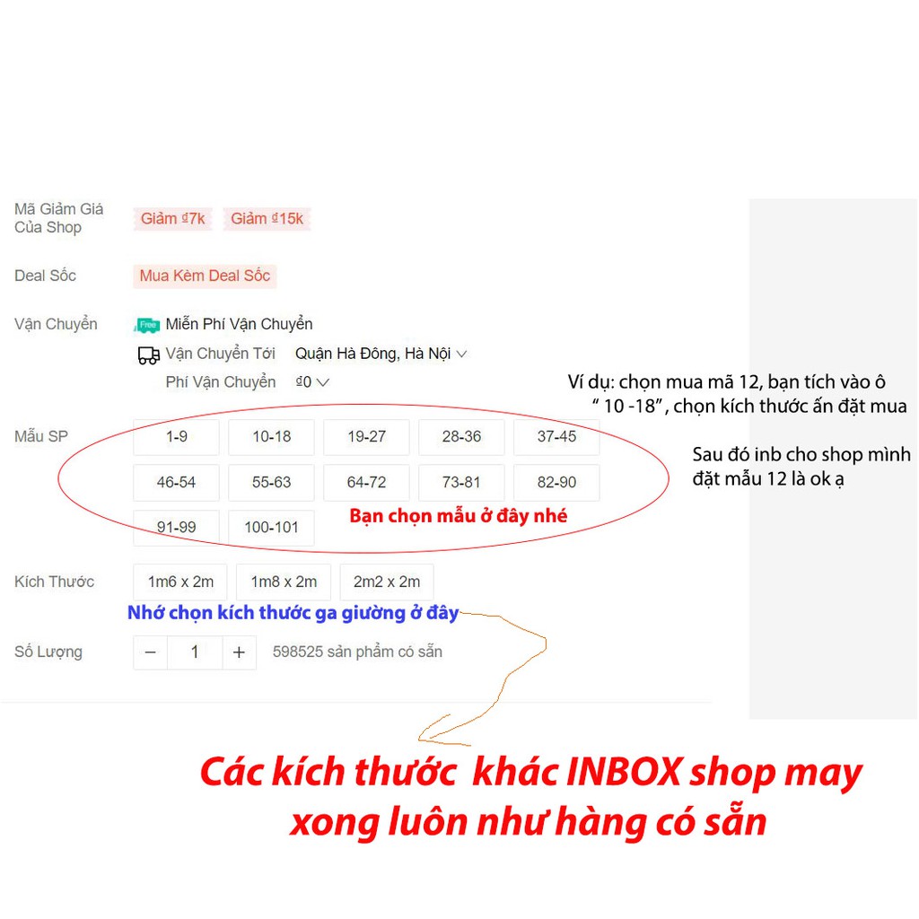 Chăn Ga Gối Đệm Cotton Xuất Khâu Bộ 4 Món Vỏ Chăn, Ga , 2 Vỏ Gối ( Chọn Mẫu ) | BigBuy360 - bigbuy360.vn