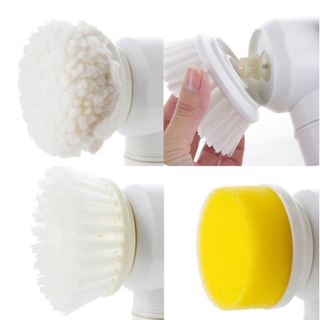 MÁY CỌ RỬA ĐIỆN MINI CẦM TAY ĐA NĂNG MAGIC BRUSH 1500MAH CÓ SẠC USB TIỆN DỤNG VÀ 3 ĐẦU THAY THẾ