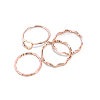 Set nhẫn thời trang kiểu dáng đơn giản cho nữ
