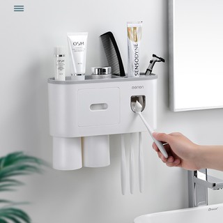 Kệ Nhà Tắm Thông Minh OENEN Đa Năng Kèm Nhả Kem Đánh Răng Tự Động Cao Cấp - TiYe Shop