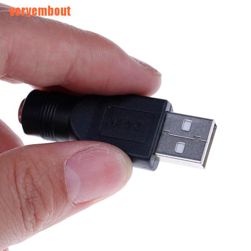 Đầu Chuyển Đổi 5v 5.5x2.1mm Dc Usb 2.0 Cho Laptop