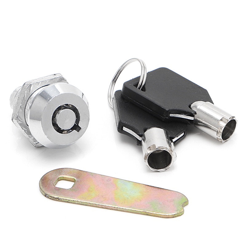 Bộ Ổ Khóa Cửa Tủ Kèm 2 Chìa Khóa 20mm