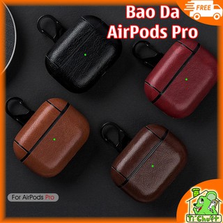 [Ảnh Thật] Bao Ốp Da PU AP Airpods PRO Có Móc Khóa