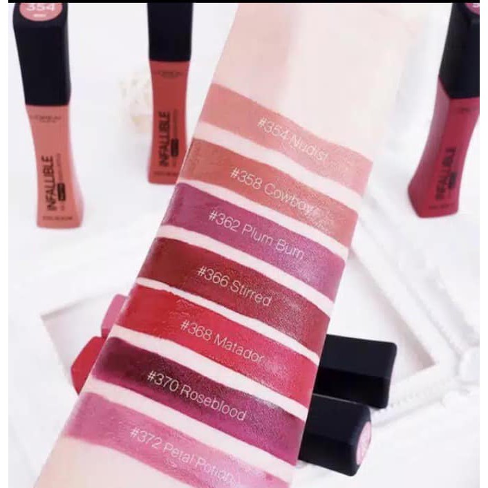 Son Kem Lì Lâu Trôi L'Oreal Infallible Lip Pro Matte Liquid Lipstick