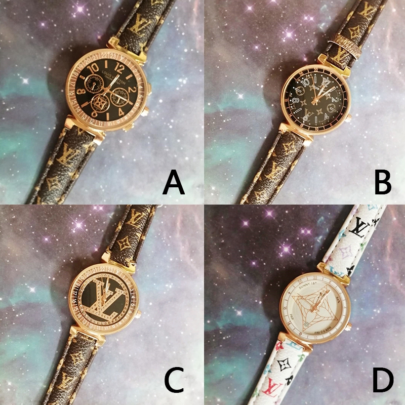 LV Women Watches Đồng hồ kim dây đa in thương hiệu sang trọng cho cặp đôi | BigBuy360 - bigbuy360.vn