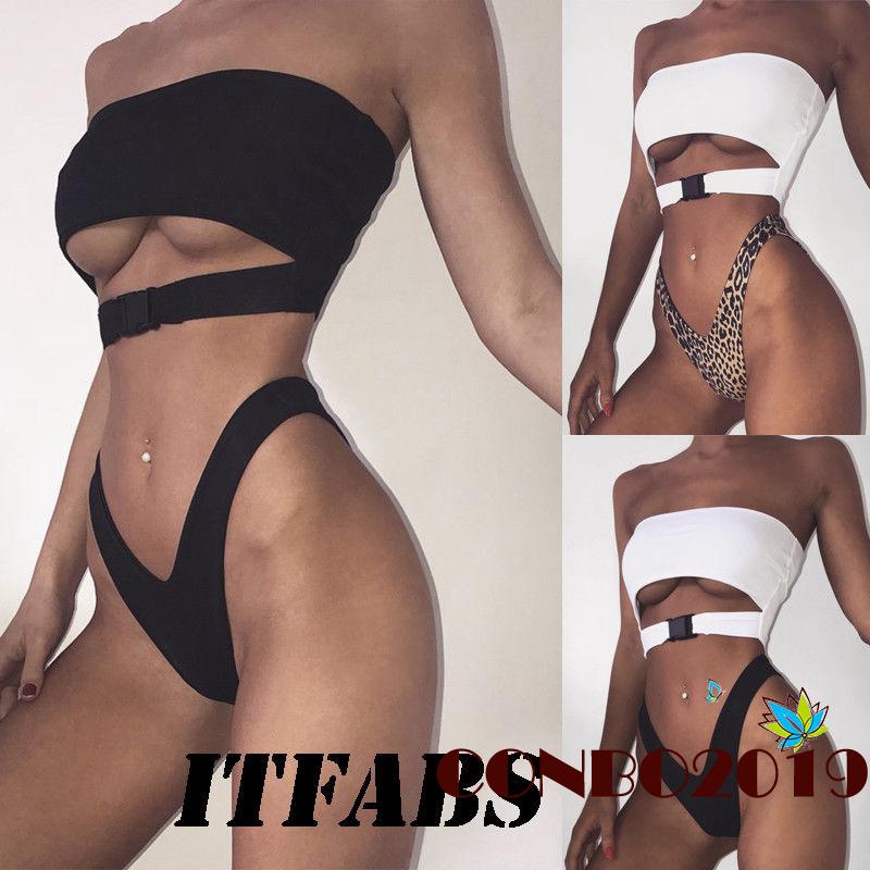 Áo Bơi+Quần Bơi Màu Trơn Gợi Cảm Cho Nữ | BigBuy360 - bigbuy360.vn