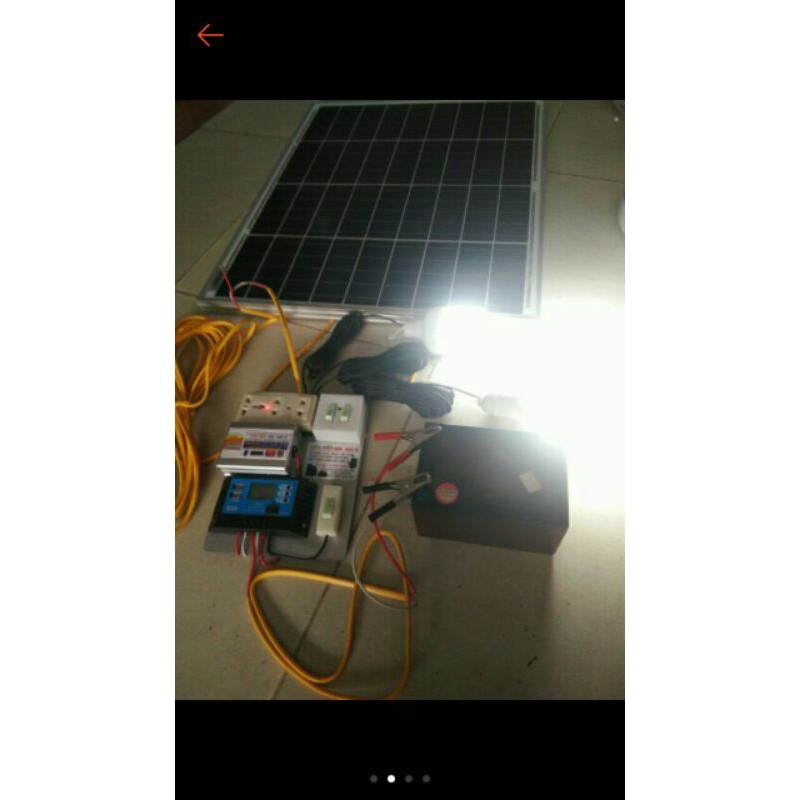 Máy phát điện Pin năng lượng mặt trời ráp sẵn 300w chưa có ắc quy
