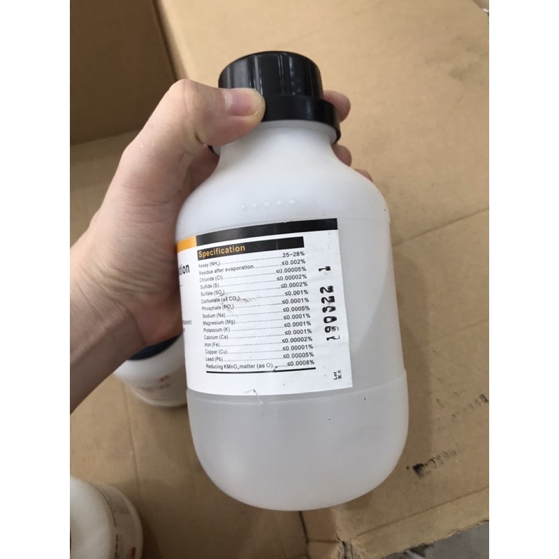 NH3 amoniac NH4OH chai 500ml Xylong CAS 1337-21-6 ammonia solution