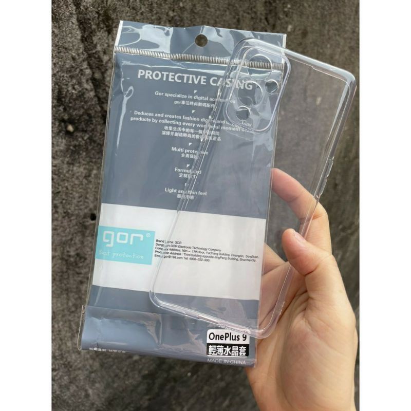 Ốp lưng silicon Gor cho Oneplus 9 / oneplus 9 Pro siêu mỏng, có gờ bảo vệ camera