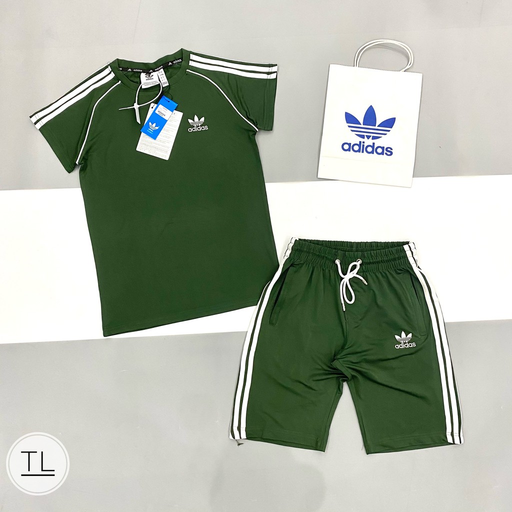 Bộ hè nam 3 sọc đơn giản có 4 màu cơ bản,chất cotton thoáng mát co giãn nhẹ,đồ bộ nam có đủ sz 40-75kg mặc vừa das254 | BigBuy360 - bigbuy360.vn