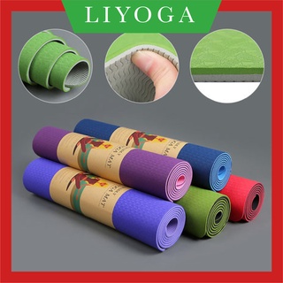 Thảm tập yoga thảm tập gym thảm tập thể dục thảm tập gym tại nhà thảm yoga 2 lớp 6 mm