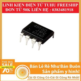 Chíp ic 4558d dip8 ic khuếch đại opamp linh kiện điện tử tuhu