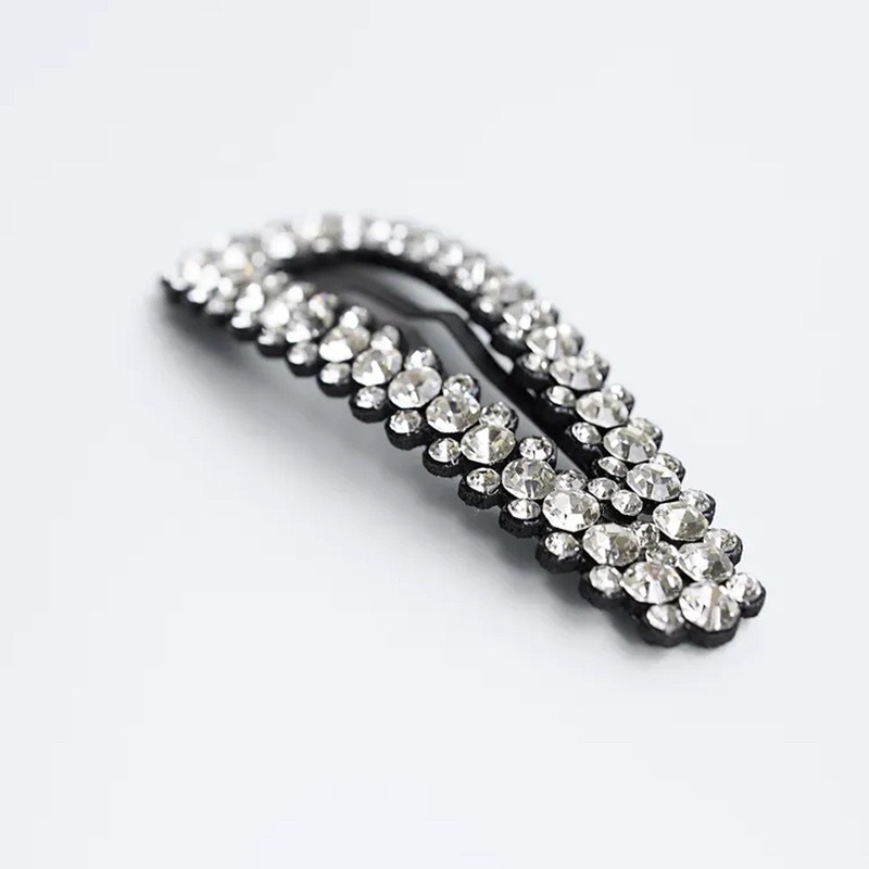 Kẹp tóc cá tính lấp lánh đính đá phong cách Âu Mỹ Hàn Quốc, phụ kiện tóc đơn giản cho nữ