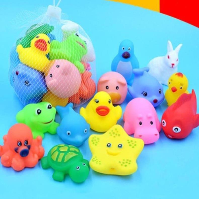 Set 5 Thú Đồ Chơi Bồn Tắm Bóp Chíp Chíp Cho Bé - 5 Mẫu Ngẫu Nhiên Khác Nhau [Thanh Mai Shop]