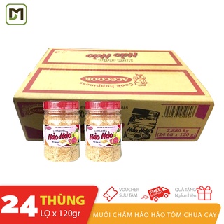 Thùng 24 lọ x 120gr muối chấm hảo hảo Acecook vị tôm chua cay
