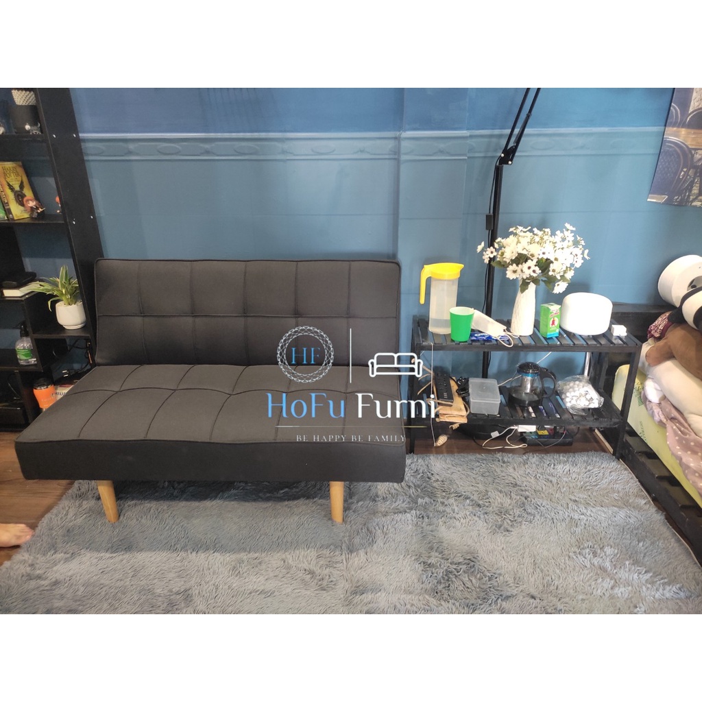 Sofa mini size 1m2 thương hiệu HOFU FURNITURE với 3 chức năng và chân inox lắp ráp tiện lợi