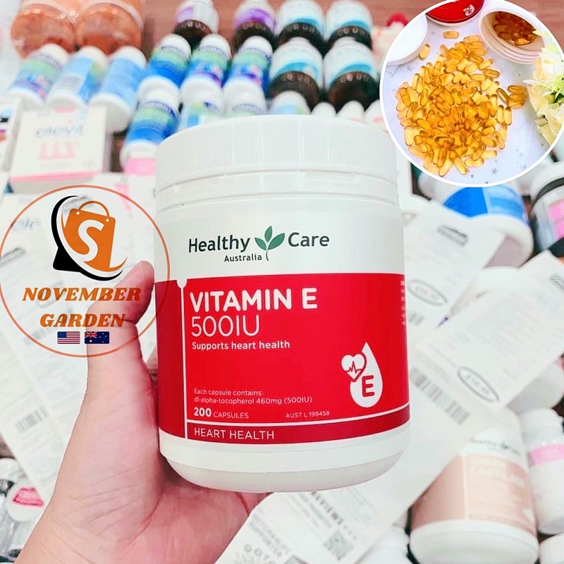 Viên Uống Vitamin E Healthy Care 500IU 200 viên Úc