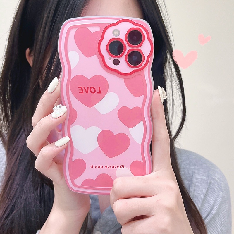 Ốp Điện Thoại Màu Hồng Họa Tiết Hoa Xinh Xắn Cho iphone 7 / 7plus / 8 / 8plus / xs / 11 / 12 / 13 / 14 / pro / max / plus / promax