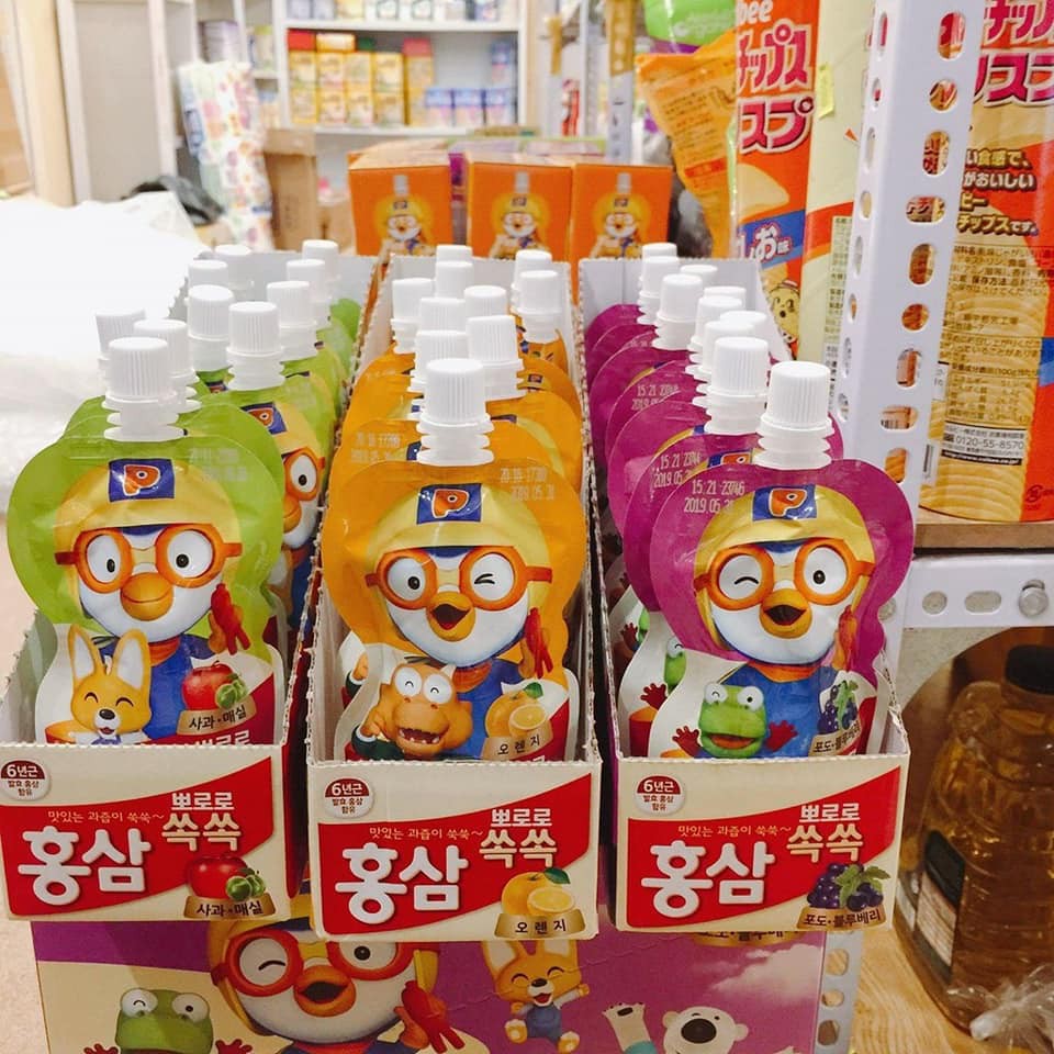 Nước Hồng Sâm Trẻ Em Paldo Hàn Quốc vị cam, Hộp 10 gói