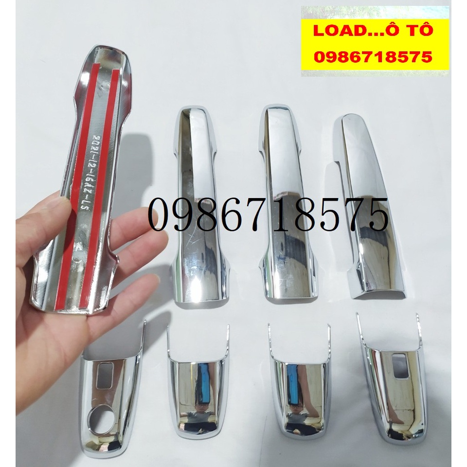 Ốp Tay Nắm Cửa Xe Toyota Veloz 2022-23 Mẫu Nhựa ABS Mạ Crom Sáng Bóng