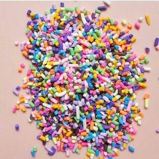 100g CỐM CẦU VỒNG TRANG TRÍ SLIME. NGUYÊN LIỆU LÀM SLIME