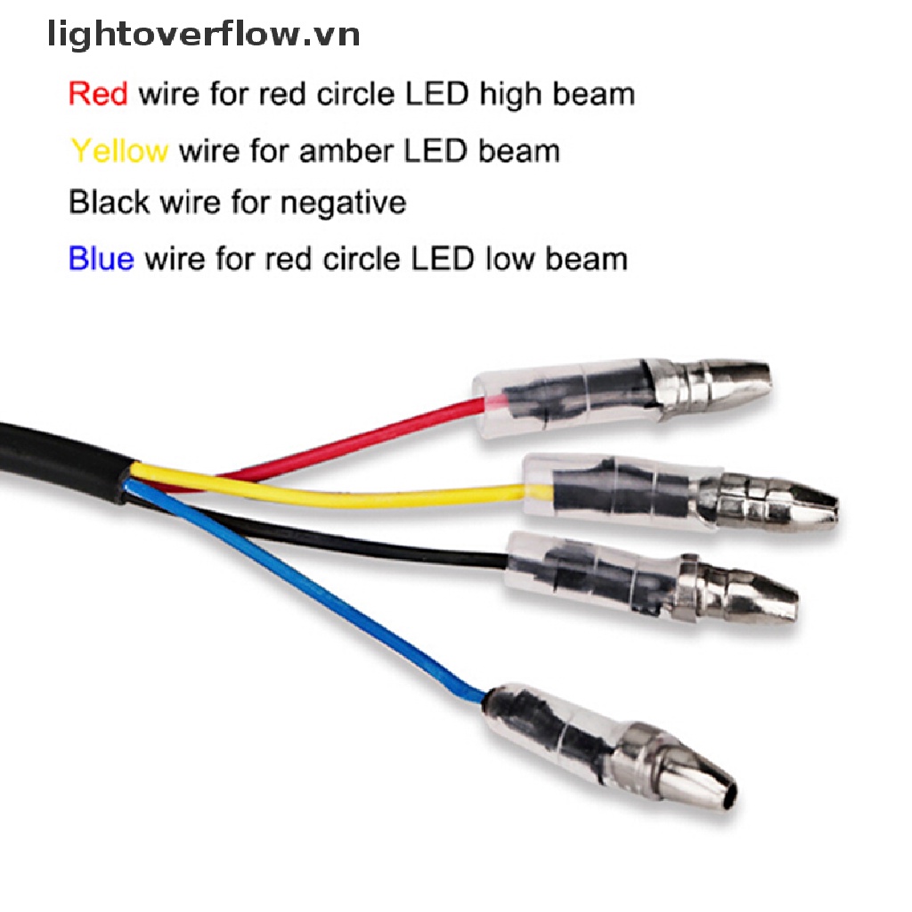 Đèn LED Tín Hiệu Xi Nhan Màu Hổ Phách + Đỏ Dành Cho Xe Máy / Xe Đạp