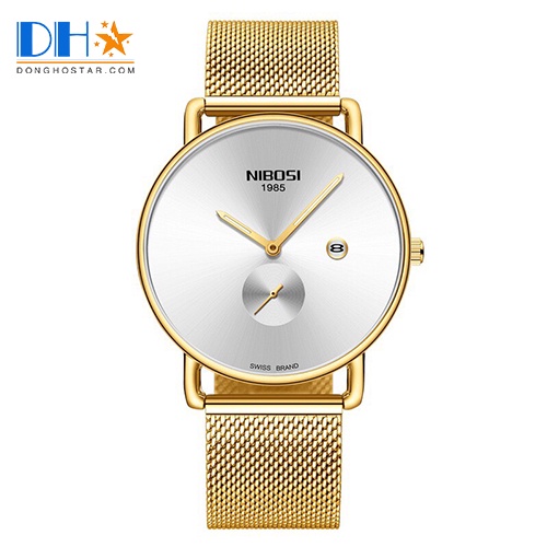 Đồng hồ Nam Nibosi vàng 100% chính hãng, hàng fullbox ( Có thẻ bảo hành hãng)