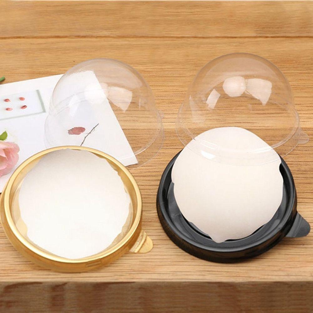 Bộ 50 Hộp Nhựa Đựng Bánh Trung Thu / Muffin / Bánh Cưới Tiện Dụng
