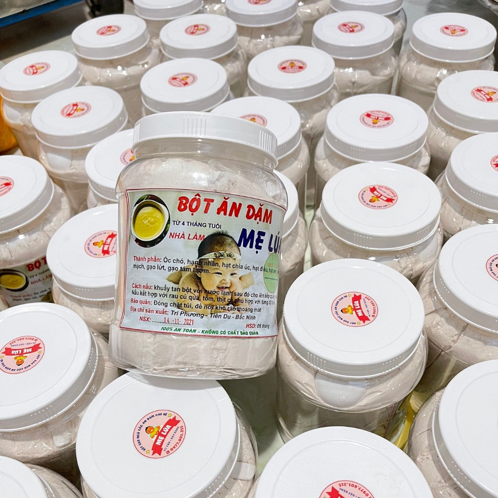 Bột Ăn Dặm Dinh Dưỡng Mẹ Lúa Cho Bé Từ 4m Mix 9 Loại Hạt Ngũ Cốc Giúp Bé Biếng Ăn Tăng Cân, Đủ Dưỡng Chất - Mẹ Lúa Shop