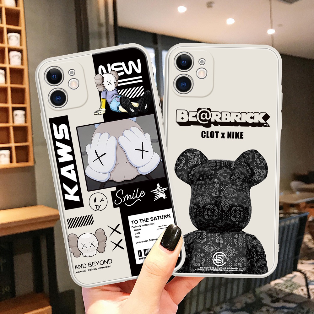 Ốp điện thoại silicon Bearbrick KAWS Cho Compatible for iPhone 13 7 8 Plus 12 11 Pro Max iPhone 6 6s plus iPhone X XS XR 12 13 Mini