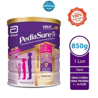 Sữa bột pediasure 850g hương vani - date mới - ts1