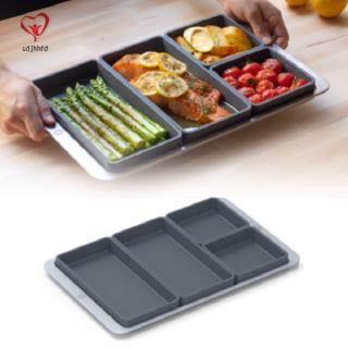 Baking Sheet Set of 4 Nonstick Sheet Pan Set Dishwasher Safe Toaster Oven Pan Tray Replacement Silicone Tray