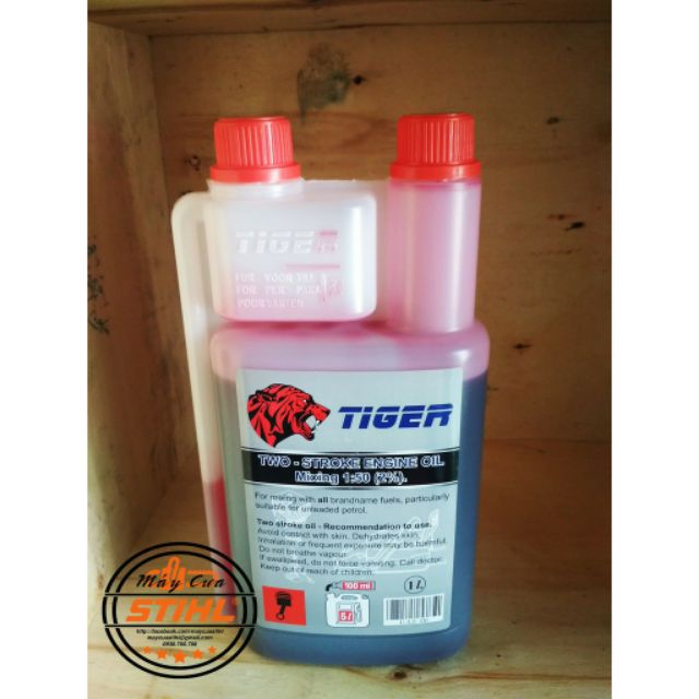 Nhớt 2t Tiger Loại 1l /Dùng Cho Các Máy 2t/Thắng Máy Cưa Xích