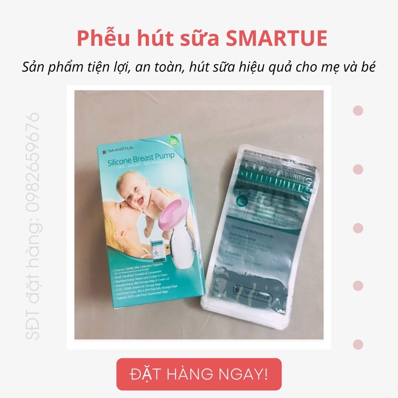 Cốc Phễu Hút sữa SMARTUE - Số 1 Anh Quốc   🇬🇧