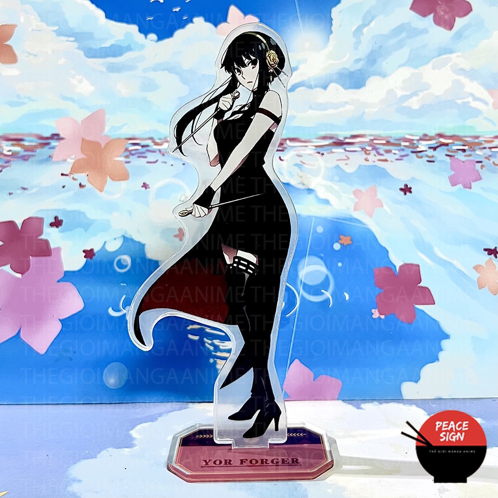 Standee SPY X FAMILY mô hình Gia Đình Điệp Viên tượng mica trong acrylic anime chibi trưng bày trang trí xinh xắn M4