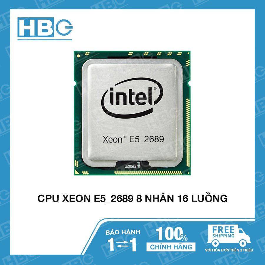 Bộ Xử Lý Intel® Xeon® E5-2620, E5-2630V2, E5-2650, E5-2650V2, E5-2670V2, E5-2689