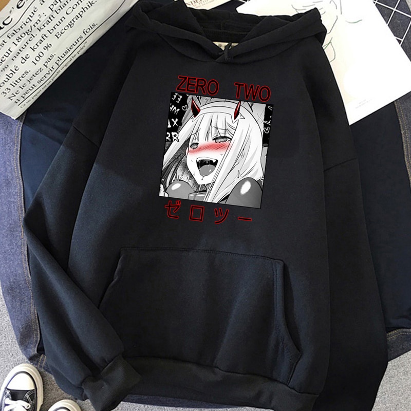 Áo hoodies in họa tiết Darling in the Franxx Zero Two Ulzzang cho nam