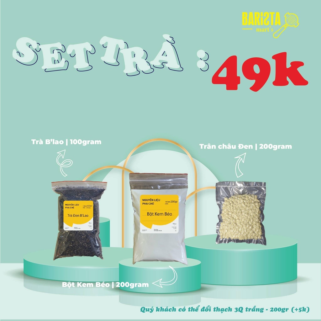 Set Nguyên liệu Trà Sữa Đen B'lao Thượng Hạng 49k | BigBuy360 - bigbuy360.vn
