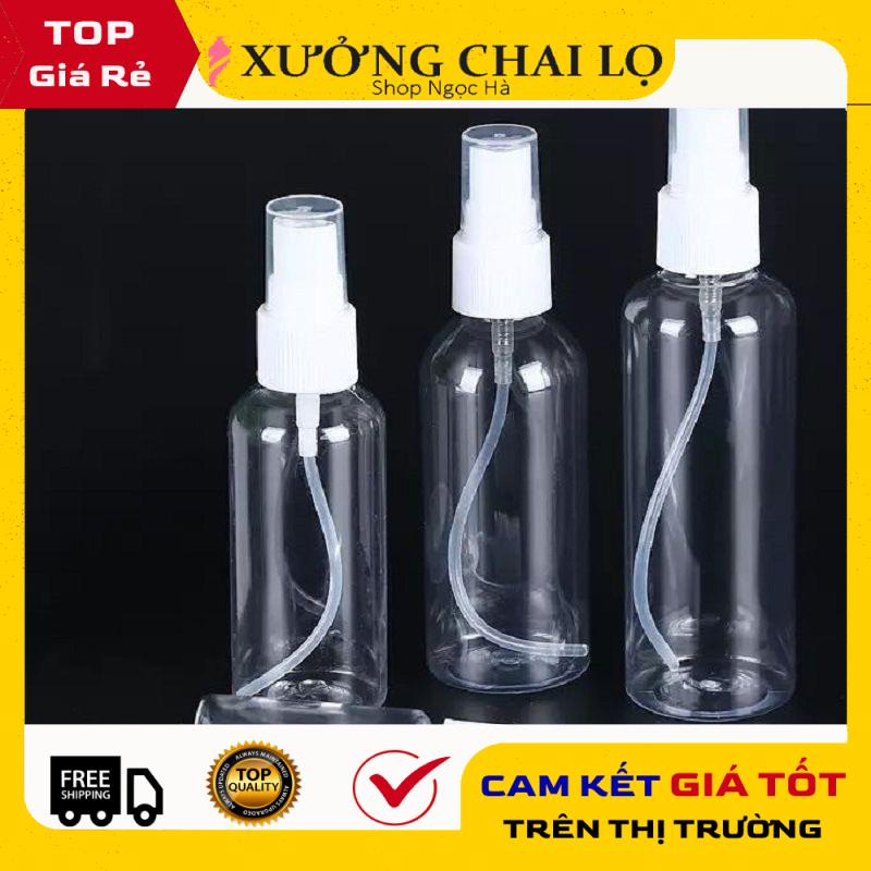 Chai nhựa pet chiết mỹ phẩm xịt phun sương đựng nước hoa, xịt sát khuẩn, nước rửa tay