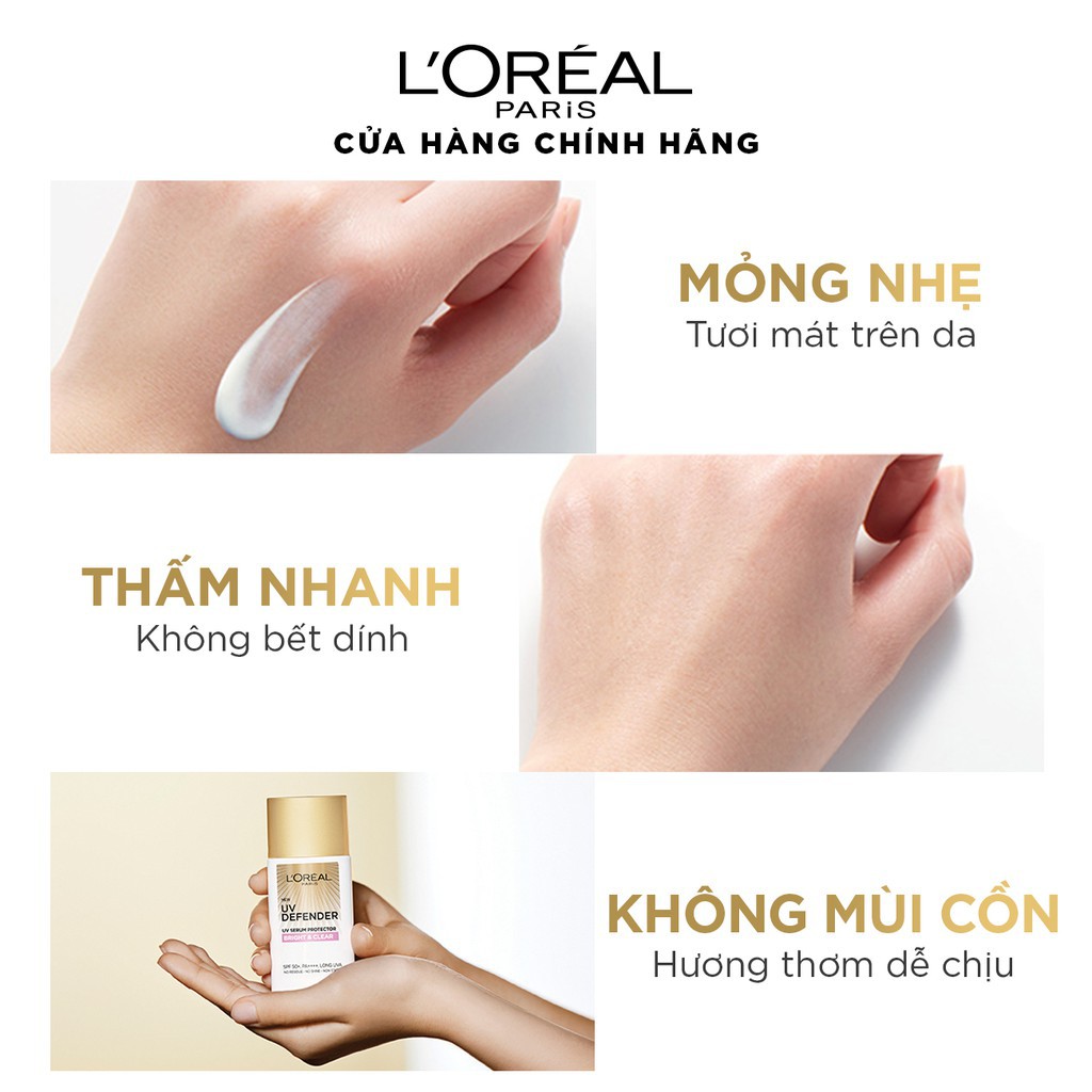 [CHÍNH HÃNG] Kem chống nắng mịn nhẹ bảo vệ da chống lão hóa L’Oreal Paris UV Defender 50ml​ | BigBuy360 - bigbuy360.vn